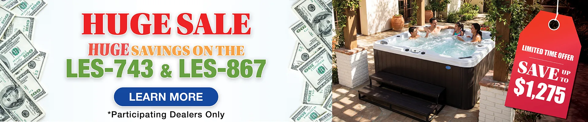 Calspas hot tub being used in a family setting - Edinburg